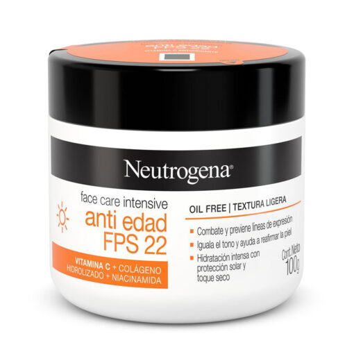 Crema Facial FPS22 Neutrógena Anti Edad X 100 Gr