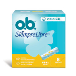 Tampones OB Siempre Libre Medio X 8 U