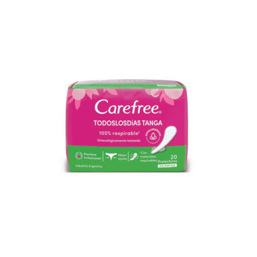 Protectores Diarios Carefree Todos los días Tanga X 20 U