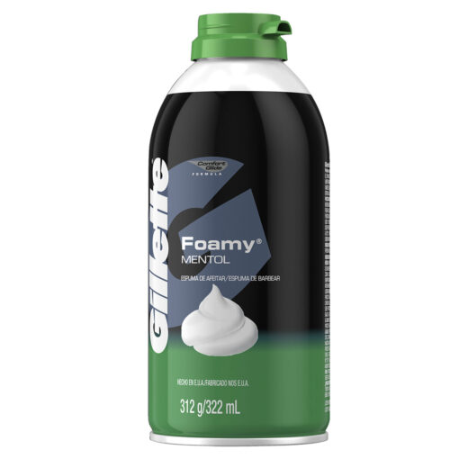 Espuma de Afeitar Gillette Foamy Mentol X 312 Gr - Imagen 3
