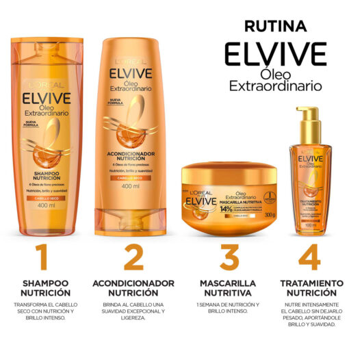 Acondicionador Elvive Óleo Extraordinario X 400 Ml - Imagen 3