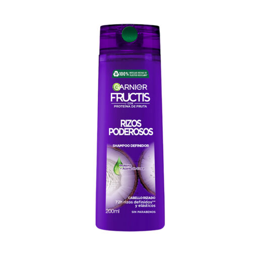 Shampoo Garnier Fructis Risos Poderosos X 200 Ml