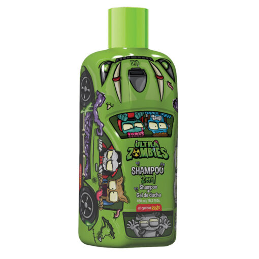 Shampoo 2 en 1 Algabo Kids Ultra Zombies X 450 Ml