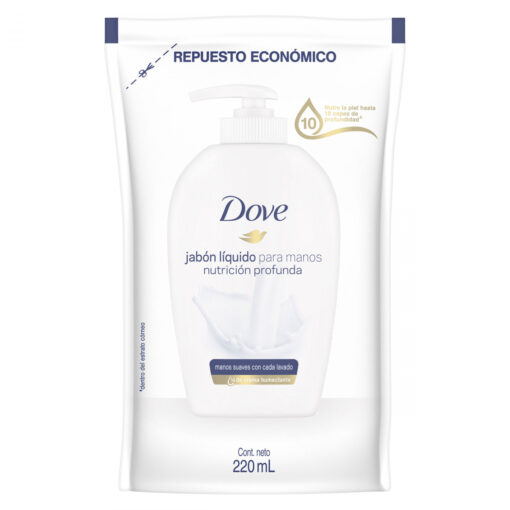Jabón Líquido Repuesto Dove Original X 220 Ml
