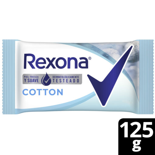 Jabón con Glicerina en Barra Rexona Cotton X 125 Gr - Imagen 3