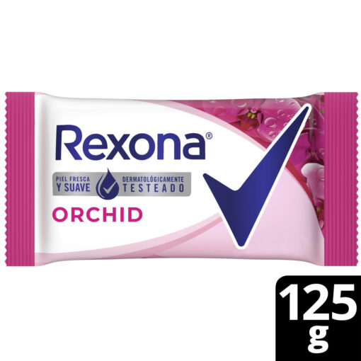 Jabón con Glicerina en Barra Rexona Orchid X 125 Gr - Imagen 3