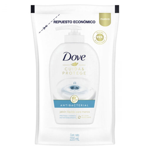 Jabón Líquido Repuesto Dove Antibacterial X 220 Ml