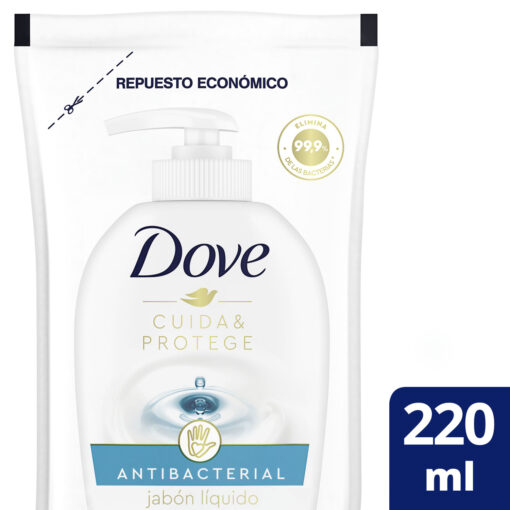 Jabón Líquido Repuesto Dove Antibacterial X 220 Ml - Imagen 3