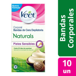 Alternative view of Banda Depilatoria Veet Naturals Piel Sensible X 10 u