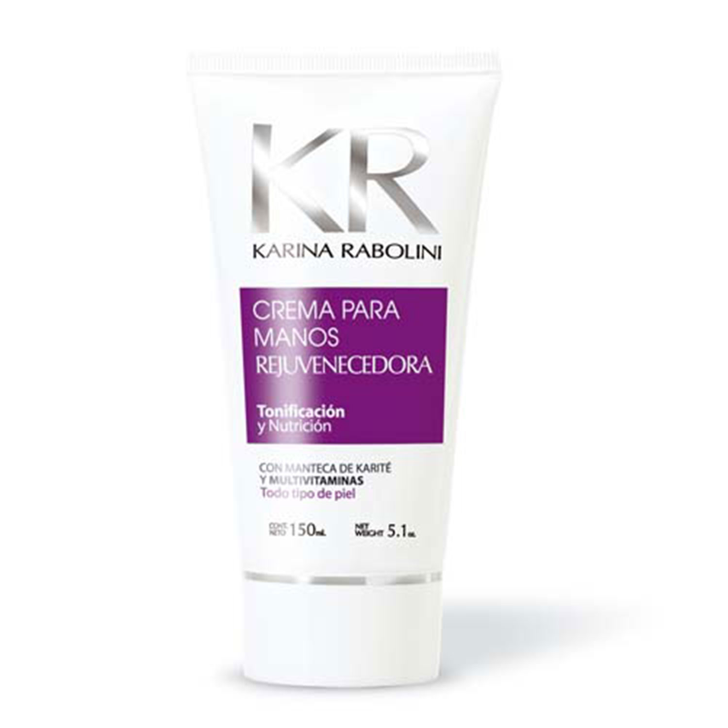 Crema para Manos Karina Rabolini Rejuvenecedora Manteca de Karité y Multivitaminas X 150 Gr