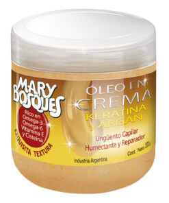 Tratamiento Capilar Mary Bosques Óleo en Crema Keratina y Argán X 200 Gr