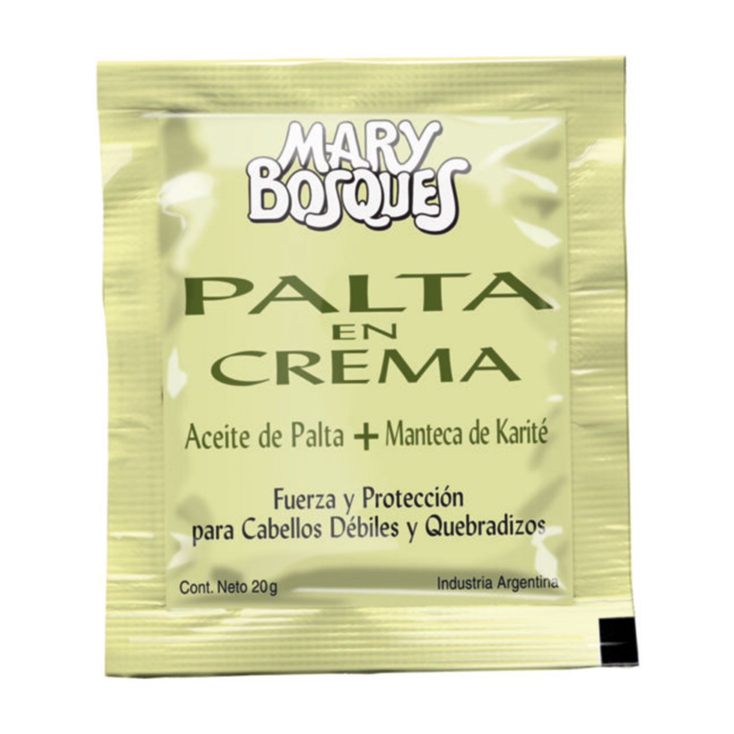Tratamiento Capilar Mary Bosques Palta en crema X 36 U