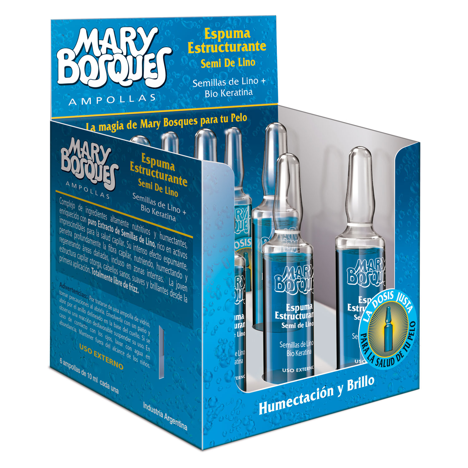 Ampolla Capilar Mary Bosques Espuma Estructurante X 6 U