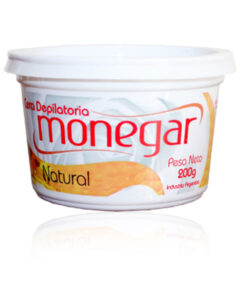 Cera Depilatoria en Pote Monegar Vegetal Natural X 200 Gr