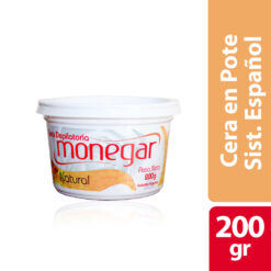 Alternative view of Cera Depilatoria en Pote Monegar Vegetal Natural X 200 Gr