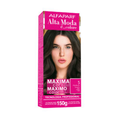 Kit de Tintura Alta Moda Máximo Color 5 Castaño Claro X 150 Gr