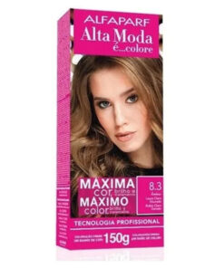 Kit de Tintura Alta Moda Máximo Color 8.3 Rubio Claro Dorado X 150 Gr