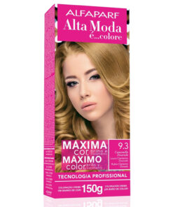 Kit de Tintura Alta Moda Máximo Color 9.3 Rubio Clarísimo Dorado X 150 Gr