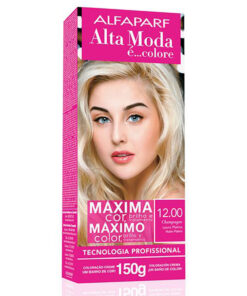 Kit de Tintura Alta Moda Máximo Color 12 Rubio Platino X 150 Gr