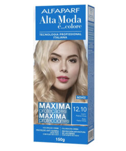 Kit de Tintura Alta Moda Máximo Color 12.10 Rubio Platino Ceniza X 150 Gr