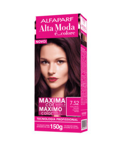 Kit de Tintura Alta Moda Máximo Color 7.52 Vino Medio Marsala X 150 Gr