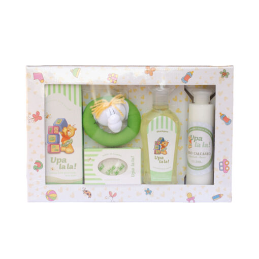 Estuche Rosca Colonia + Shampoo + Talco + Jabón + Muñeco Upa Lala