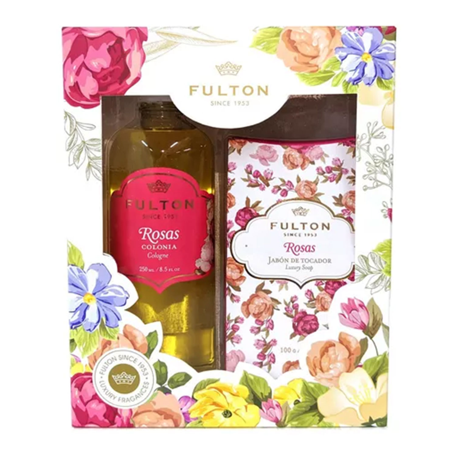Estuche Colonia + Jabón Fulton Rosa X 1 U
