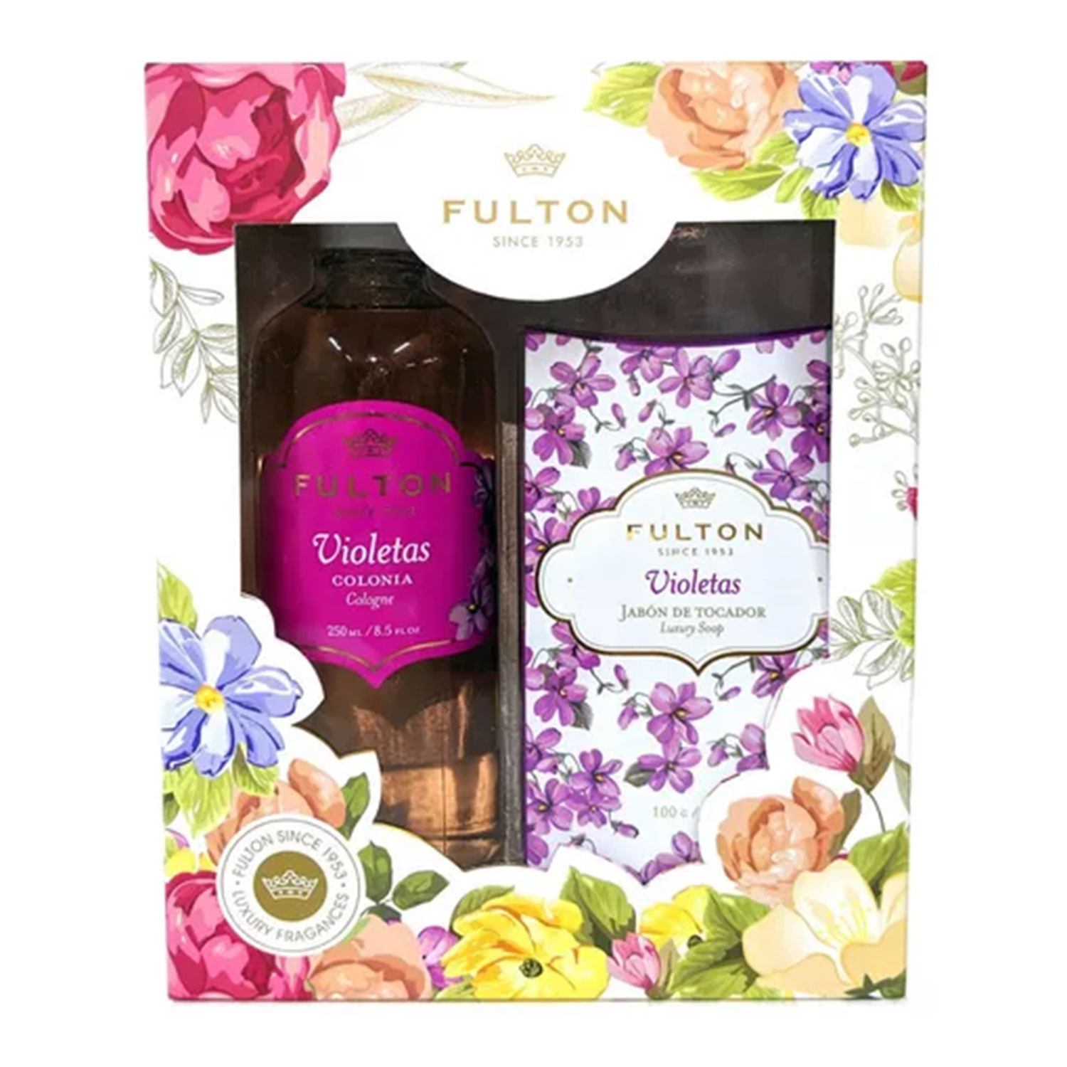 Estuche Colonia + Jabón Fulton Violetas X 1 U