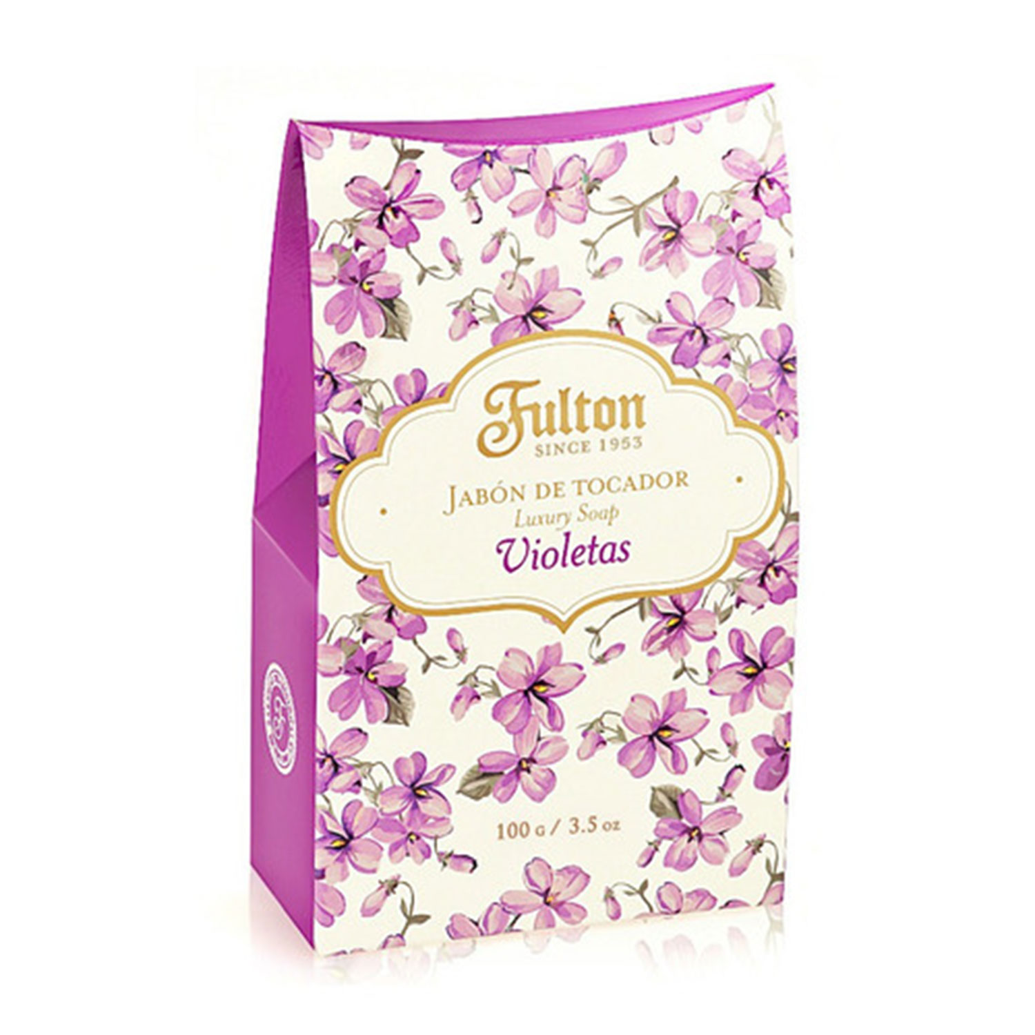 Jabón en barra Fulton Violetas X 100 Gr