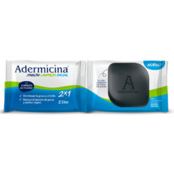 Jabón de Limpieza facial Adermicina Carbón Activado X 2 U