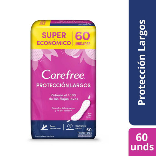 Protectores Diarios Carefree Protección Largos X 60 U - Imagen 2
