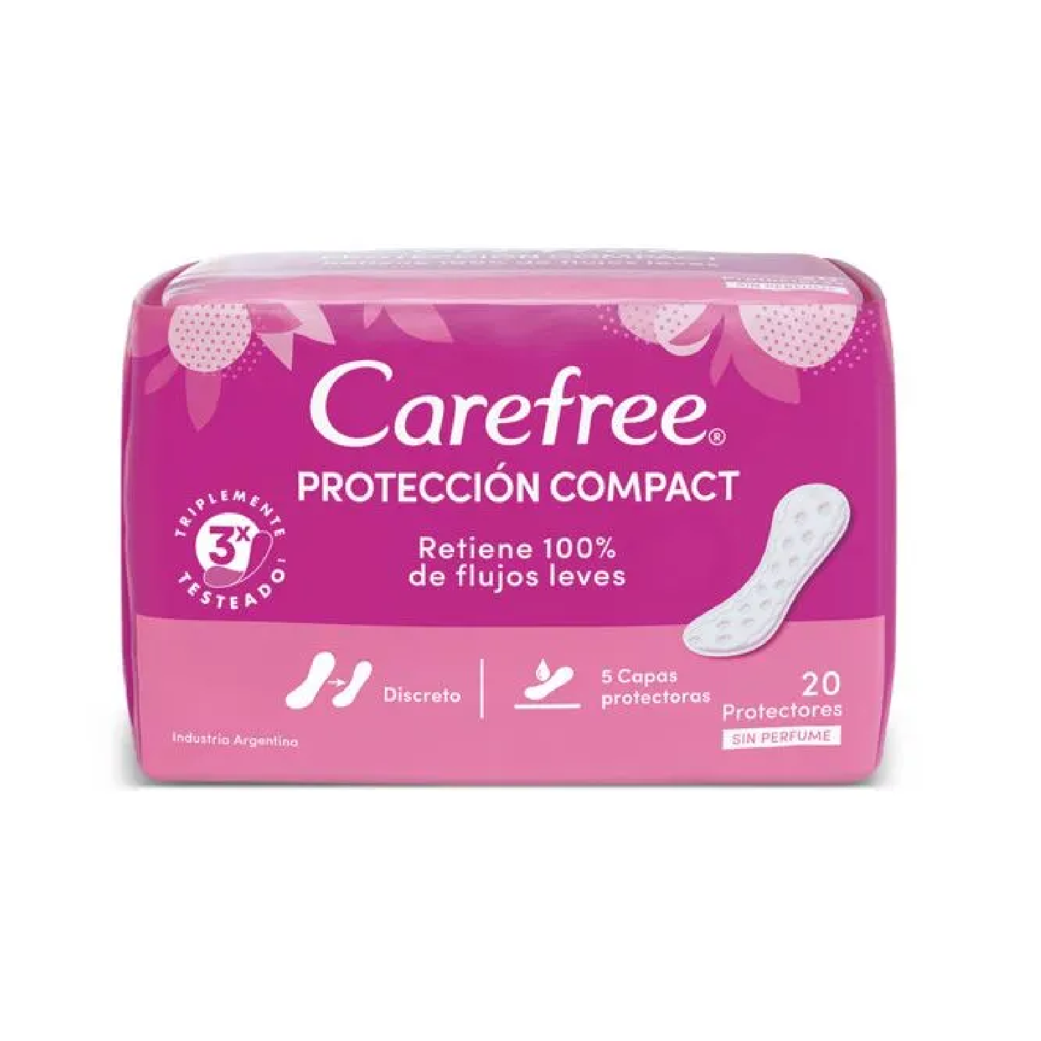 Protectores Diarios Carefree Protección Compact X 20 U