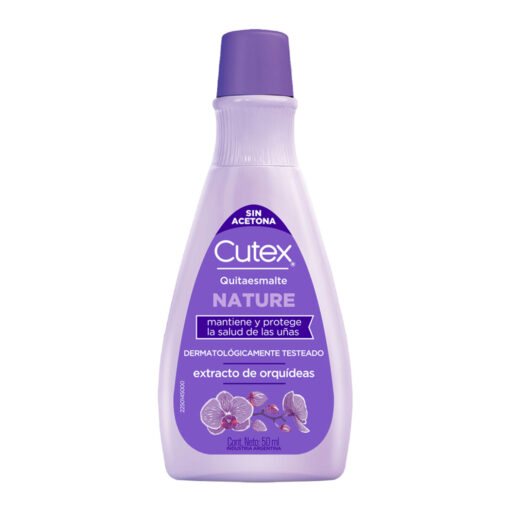Quitaesmalte Cutex Nature Extracto de Orquídeas X 50 Ml