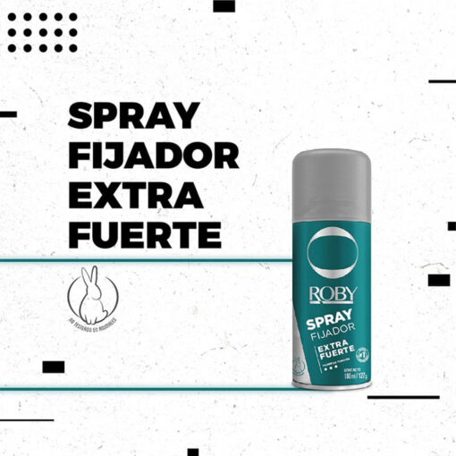 Fijador para el Cabello Roby Spray Extra Fuerte X 180 Ml - Imagen 3