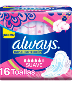 Toallitas Femeninas Always Triple Protección Día Suave X 16 U