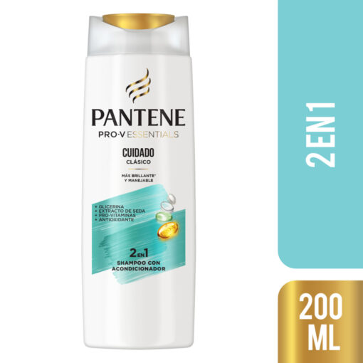 2 en 1 Sahmpoo con Acondicionador Pantene Pro-V Essentials Cuidado Clásico X 200 Ml - Imagen 3