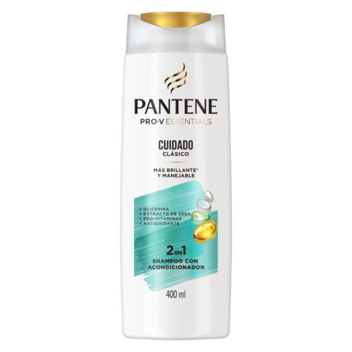 2 en 1 Shampoo con Acondicionador Pantene Pro-V Essentials Cuidado Clásico X 400 Ml