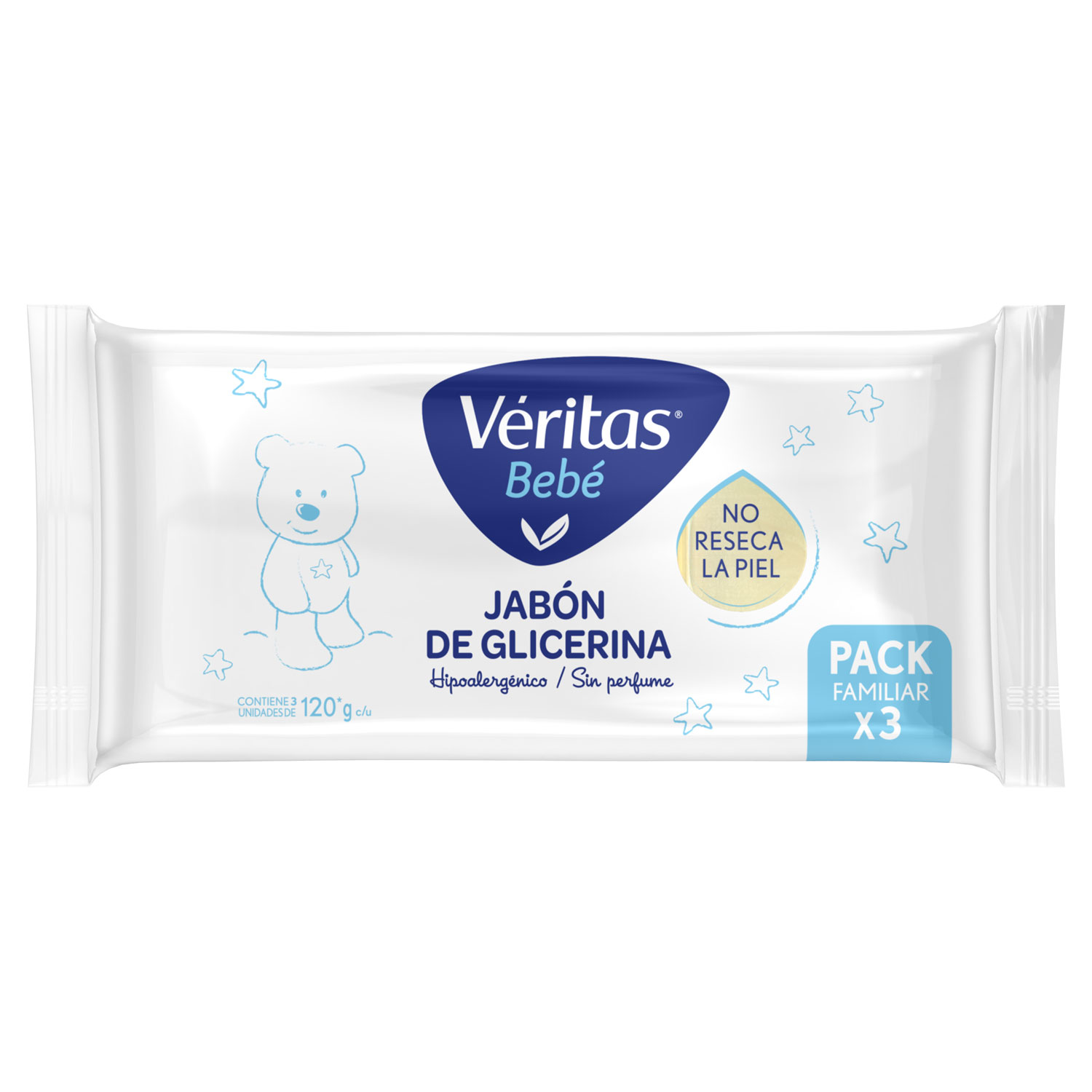 Jabón de Glicerina Veritas Bebé X 120 Gr