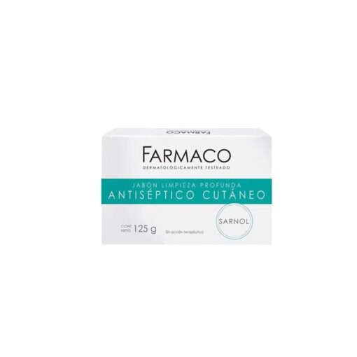 Jabón en Barra Farmaco Sarnol Antiséptico Cutáneo X 125 Gr