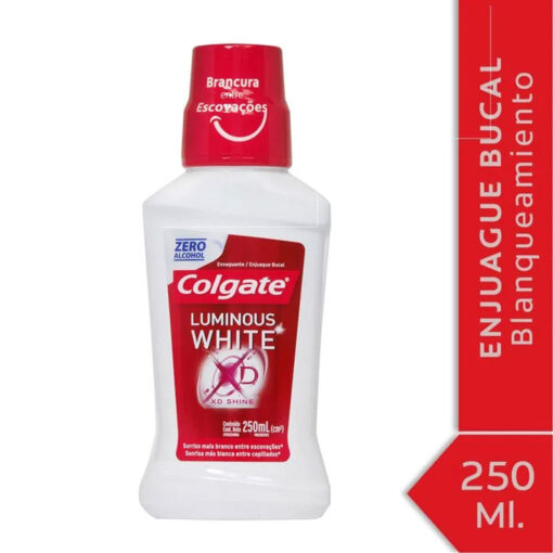 Enjuague Bucal Colgate Luminous White Zero Alcohol X 250 Ml - Imagen 3