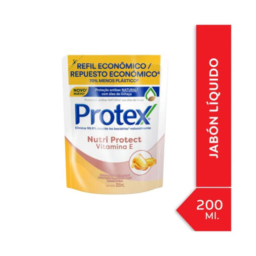 Repuesto Jabón Líquido Protex Nutri Protect Vitamina E X 200 Ml - Imagen 2