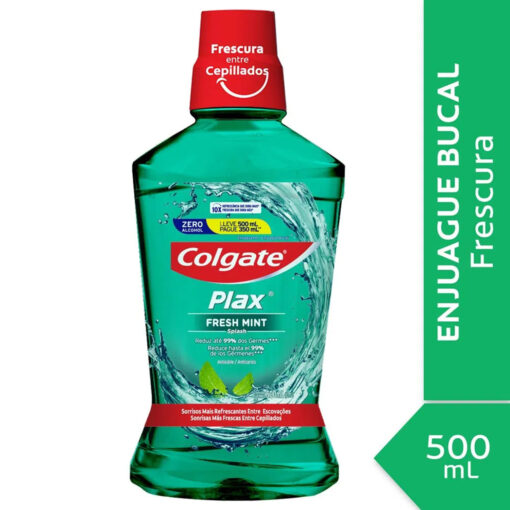 Enjuague Bucal Colgate Plax Fresh Mint X 500 Ml - Imagen 3