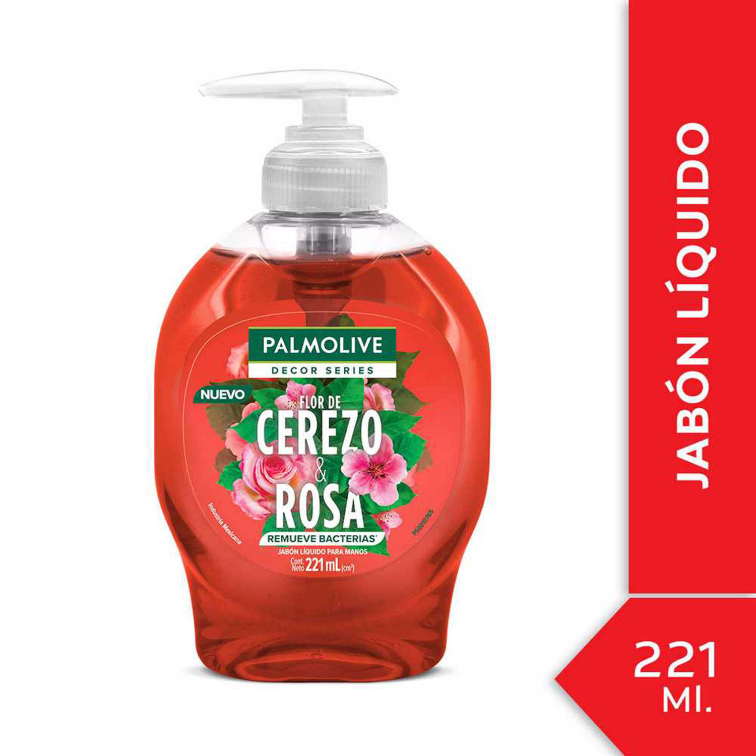 Jabón Líquido Palmolive Decor Series Cerezo & Rosas X 221 Ml - Imagen 2