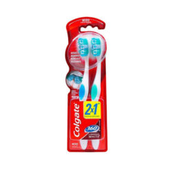 Cepillo de Dientes Colgate 360 Luminous White Medio X 2 U