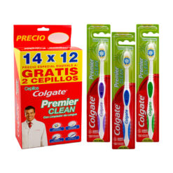 Kit Cepillo de Dientes Colgate Premier Clean Medio X 14 U