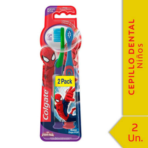Cepillo de Dientes Colgate Smiles 6+ Años Barbie/Spiderman Suave X 2 U - Imagen 6