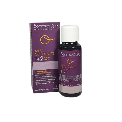 Jalea Colorante Bonmetique 1+2 Gris Oscuro X 50 Gr