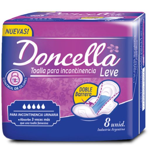 Toallas Femeninas Doncella Incontinencia Leve X 8 U - Imagen 2