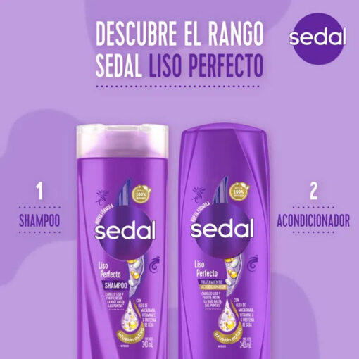 Acondicionador Sedal Liso Perfecto X 190 Ml - Imagen 7