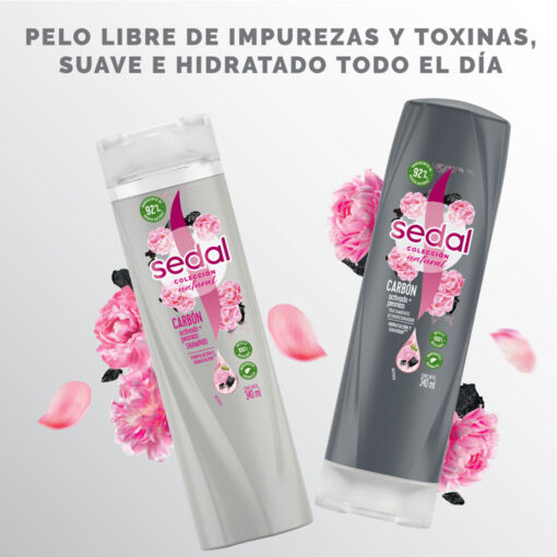 Acondicionador Sedal  Carbón Activado y Peonias X 190 Ml - Imagen 8